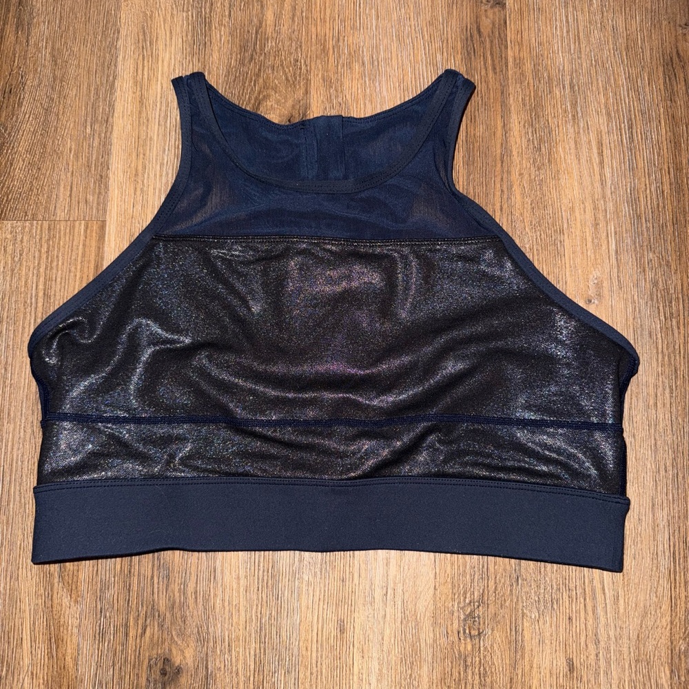 ZYIA navy metallic All Star sports bra